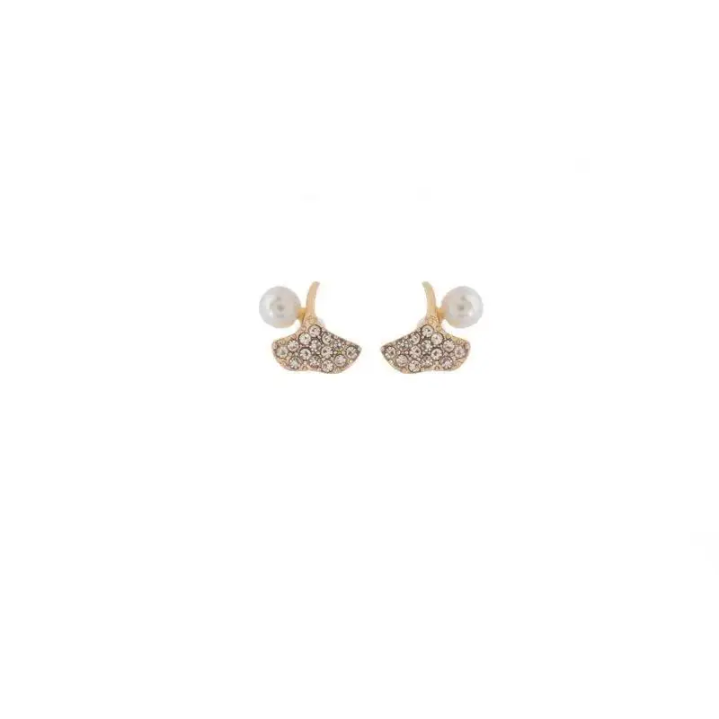 

925 Silver Needle Simple Pearl Diamond Earrings Trend All-match Jewelry Temperament Ear studs Gift Wholesale