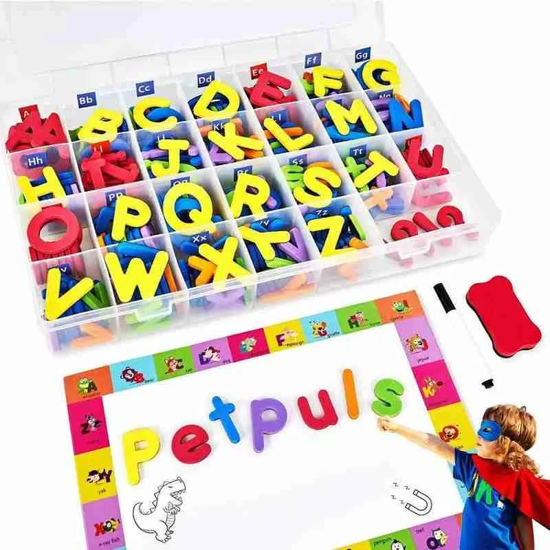 

Magnetic Letter Stickers 26pcs Letters Stickers Fridge Magnet Baby Child Toy Kids Educational & Language Learning Toys