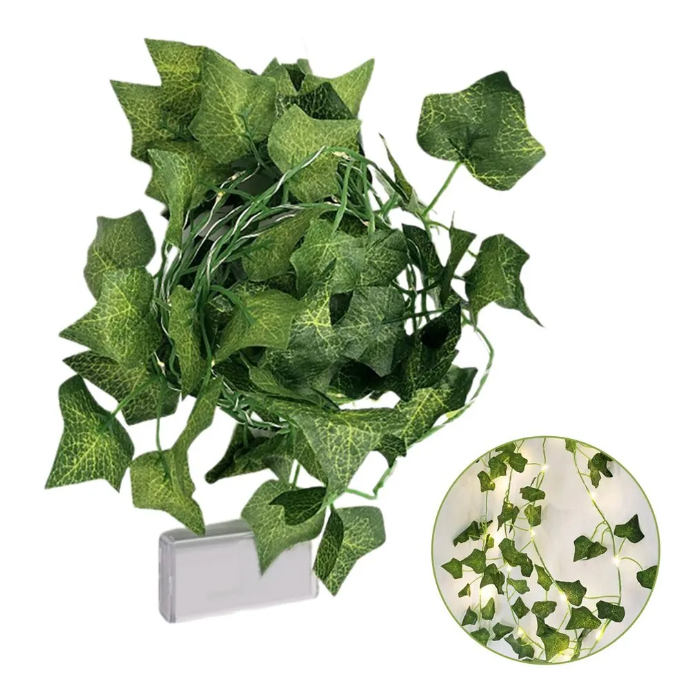 СВЕТОДИОДНАЯ Гирлянда в виде листьев сезонное украшение для семейных торжеств