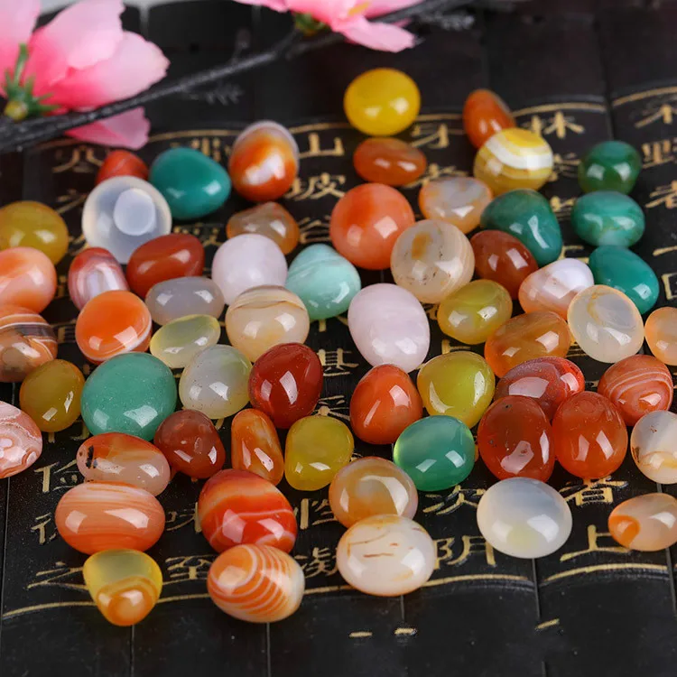 Дождь цветок камень аквариум цветные гальки украшение цветочный горшок камни