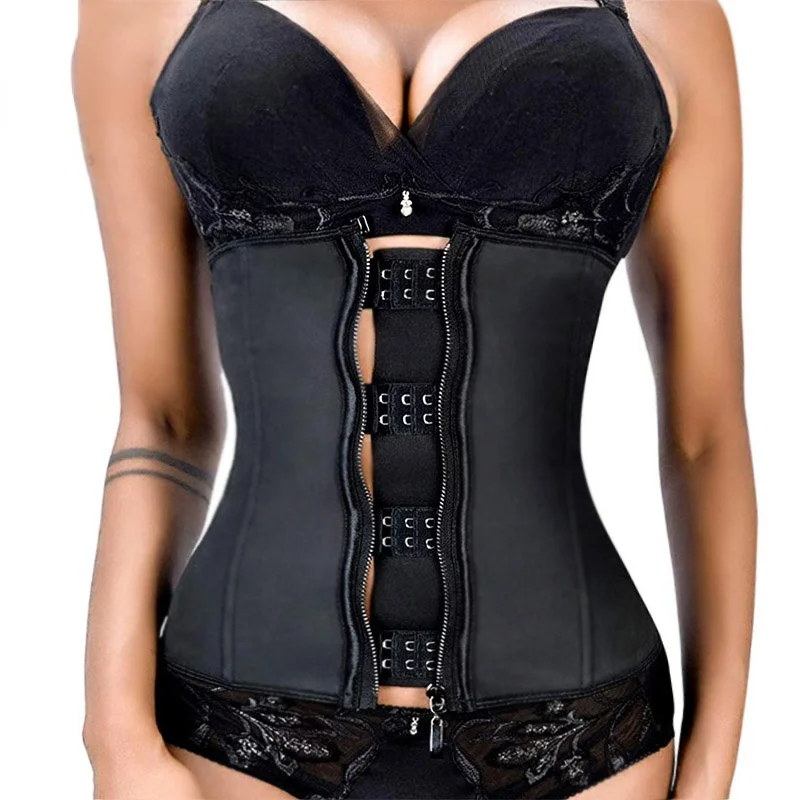 

Женский латексный тренажер для талии, корректор фигуры, крючок на молнии, бюстье, женский пояс для похудения, корректирующий пояс, тонкий по...