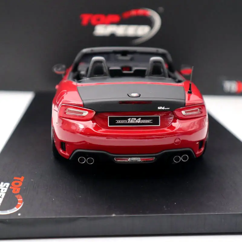 Топ скоростной 1:18 для Abarth 124 Spider Косты Брава 1972 красный TS0078 полимерные модели