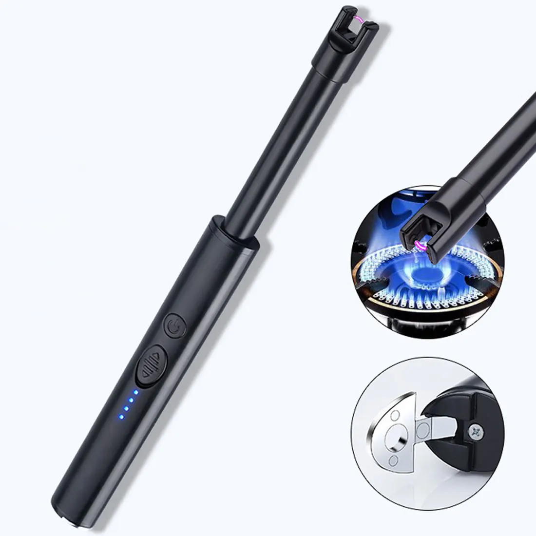 360 Вращение дуги Кухня Зажигалка USB Электрический Перезаряжаемые газовая