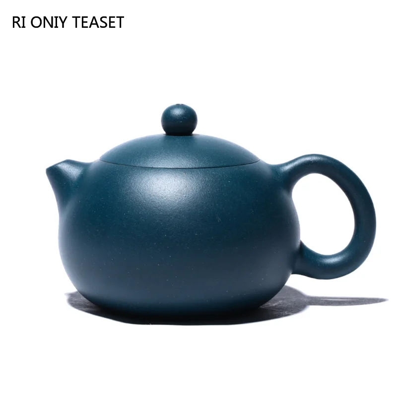 

200ml Yixing Purple Clay Xishi Teapots Ball Shaped Infuser Tea Pot Raw ore Azure Mud Kettle Handmade Zisha Teaware Tea Ceremony