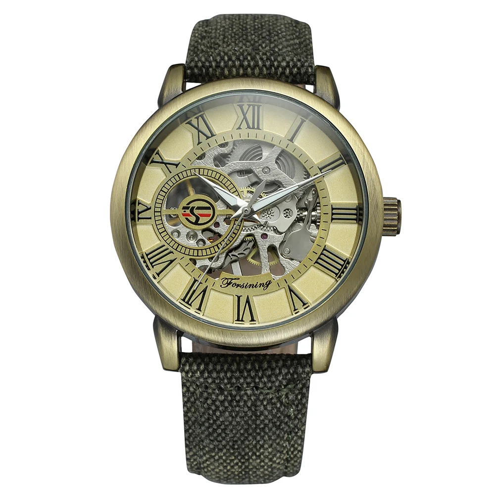 

Forsining Ретро Модный дизайн скелет спортивные механические часы светящиеся руки для мужчин лучший бренд роскошные кожаные Наручные часы Пода...