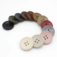 10pcslot round 4 hole resin sewing button for craft diy manualidades clothing decorative spray paint coat buttons