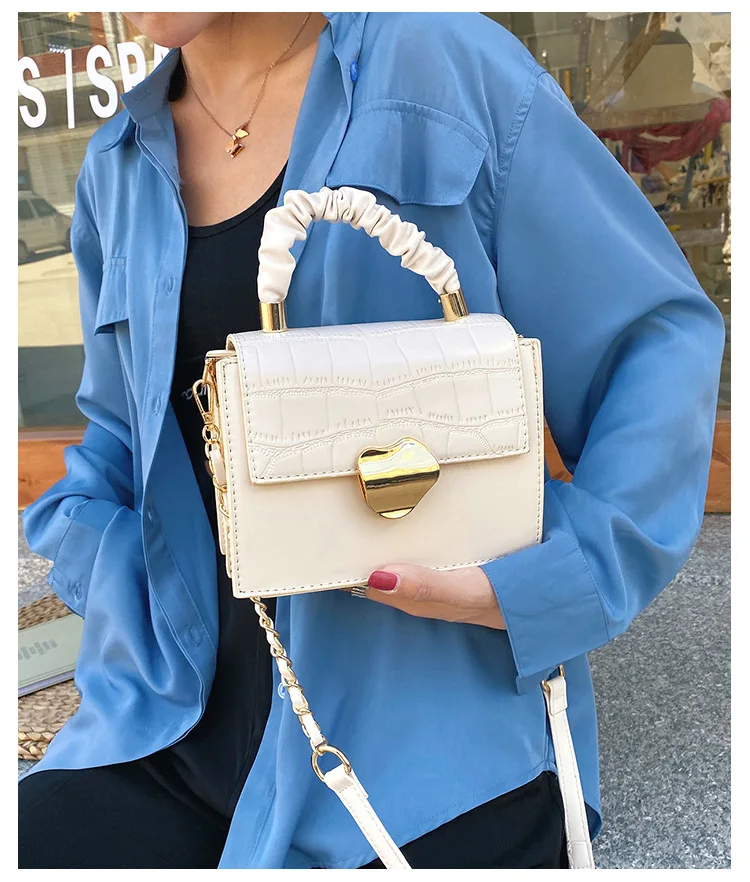 

Женская маленькая сумка через плечо из искусственной кожи, Роскошный дизайнерский Дамский саквояж на плечо, летняя дамская сумочка-мессенд...