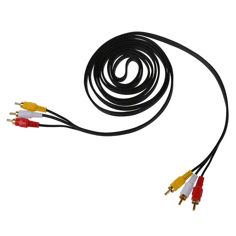 10 футов тройной 3 Мужской RCA Композитный Аудио Видео DVD ТВ кабель шнур