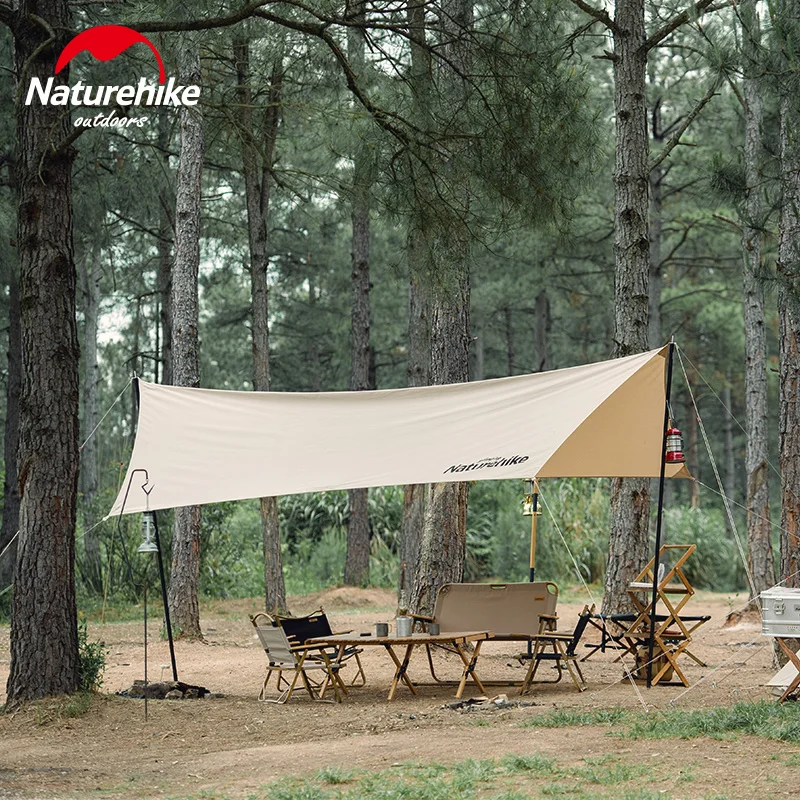 Verkaufen Naturehike Große Baumwolle Hexagonal Sun Shelter Sonnenschutz Regendicht Markise Im Freien Picknick Strand Baumwolle Blending Camping Zelt