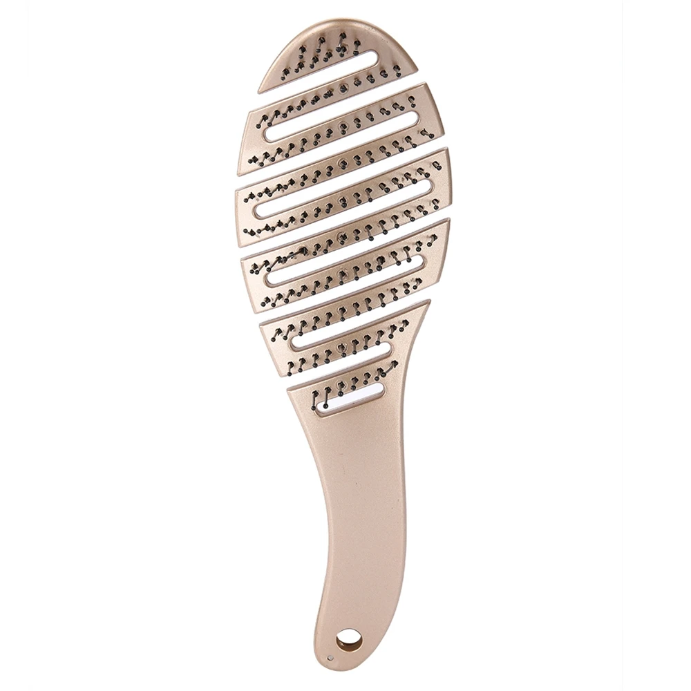 

Hot Hair Scalp Massage Comb Wet Curly Hair brush Detangle Brush Hairdressing Curved Scalp Massage Styling Tools