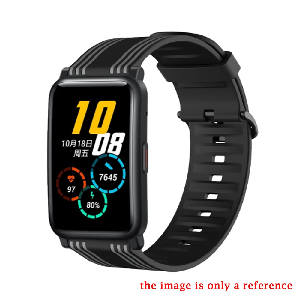 

Silicone wrist strap for Honor ES band bracelet smart watch accessories soft durable wristband for honor band ES strap loop belt