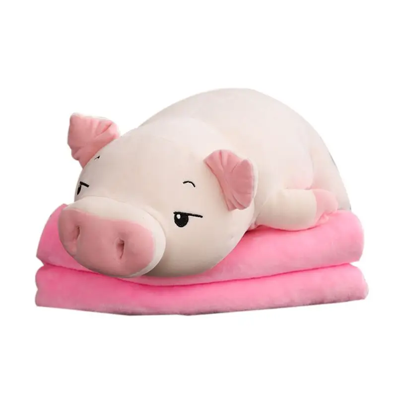 

C5AF Elastic Pig Plush Stuffed Animal Soft Hugging Pillow Children Birthday Gift Sofa Car Cushion Home Furnishings