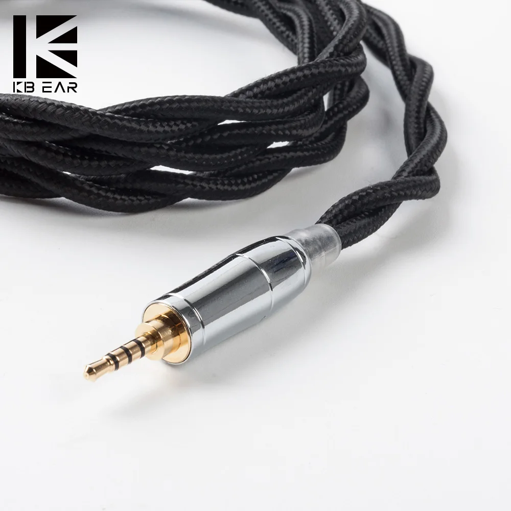 KBEAR 2 ядра один кристалл 5N UPOCC медь 5/3 5/4 4 мм MMCX/ 2PIN 0 78 мм/QDC для KZ ZSX BLON BL-03 BL-05 TRI I3 TRN VX |