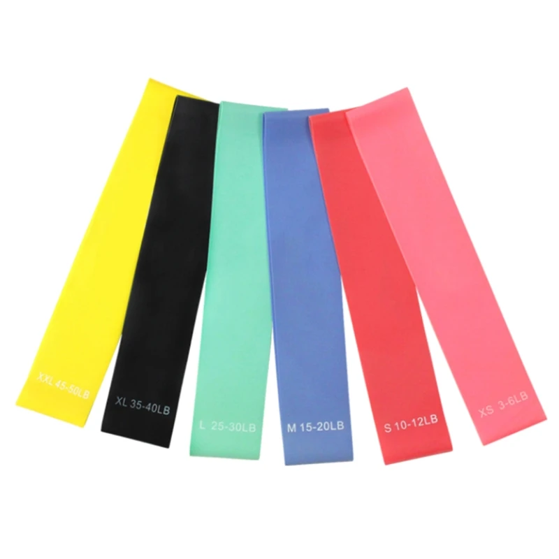 

6 уровней эластичных лент на резиновой подошве с застежкой на липучке и бедренной кости тренировочные Эспандеры для тренажерный зал силовы...