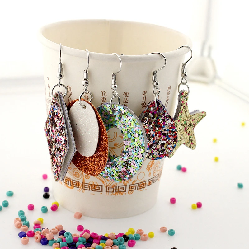 24 шт. Набор для изготовления сережек из искусственной кожи | Украшения и