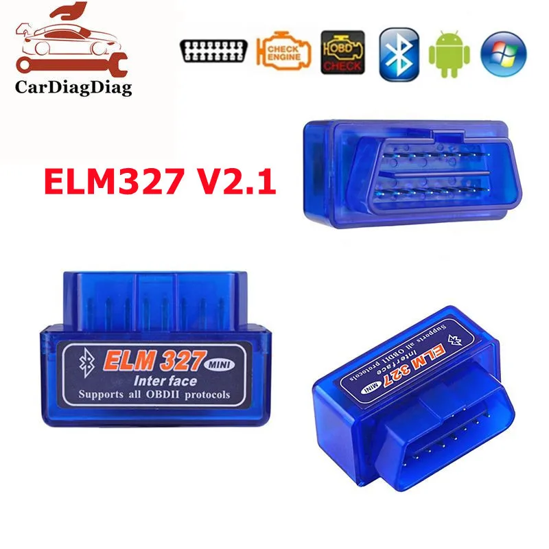 Автомобильный диагностический инструмент V2.1 ELM327 кабель OBD2 ELM 327 считыватель