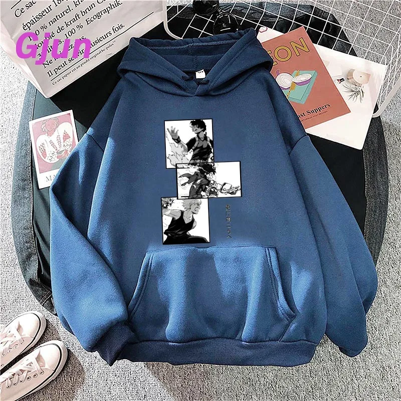 

My Hero Academia Deku Todoroki Bakugo Fashion Hoodie Woman Harajuku Sweatshirt Female/Men Hoodies Japanese Anime Graphic Clothes
