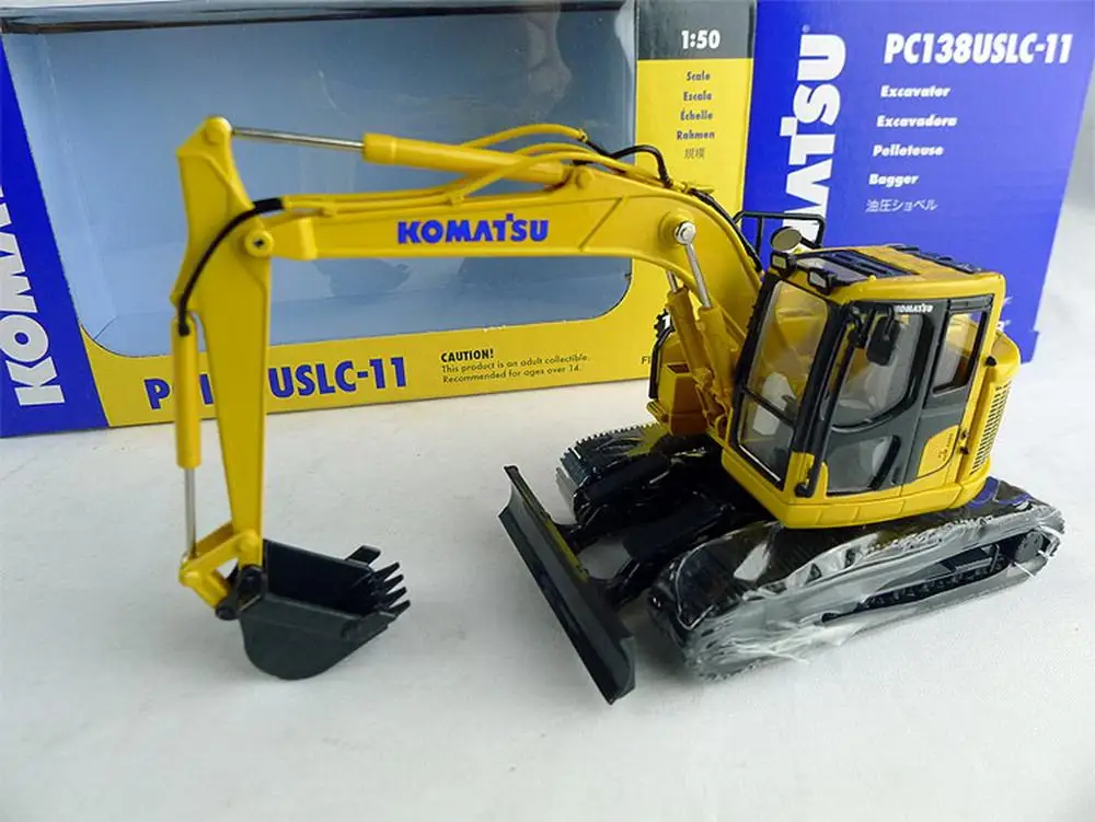 Первая передача 1/50 KOMATSU PC138USLC-11 компактный экскаватор литья под давлением Модель