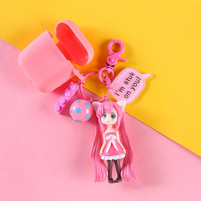 Sailor Moon Key Chains AirPods Earphone Protective Sleeve Chain Female Women's Bag Pendant Car Decoration Ring | Украшения и