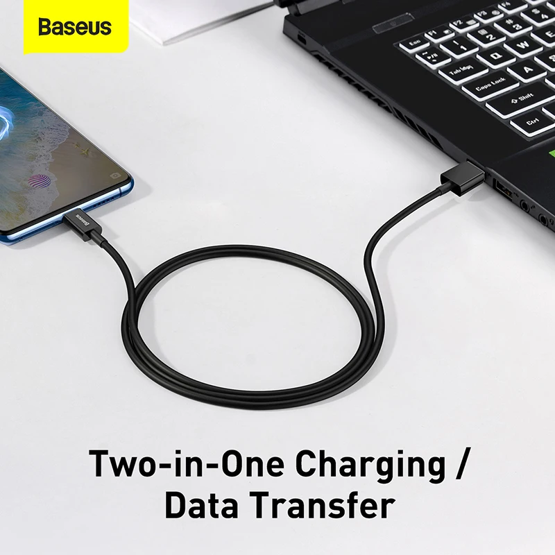 Кабель Micro USB Baseus 2A кабель для быстрой зарядки передачи данных к Xiaomi Note 10 Samsung