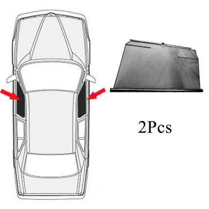 2 front windows Для Volkswagen GOLF MK6 автомобиль специальный солнцезащитный козырек боковое окно Автоматический подъемный солнцезащитный козырек изоляция телескопические шторы - Цвет: 2 front windows