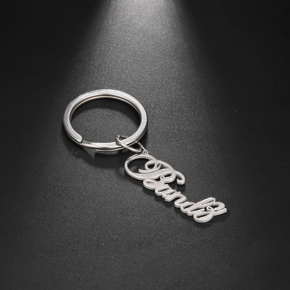 

Брелок для ключей Cazador из нержавеющей стали для мужчин и женщин, персонализированный, с именной табличкой, с надписью, для ключей от машины