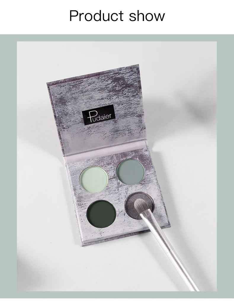 2020 4 цветные матовые тени для век Палитра водостойкие Тени Пигмент перламутровый
