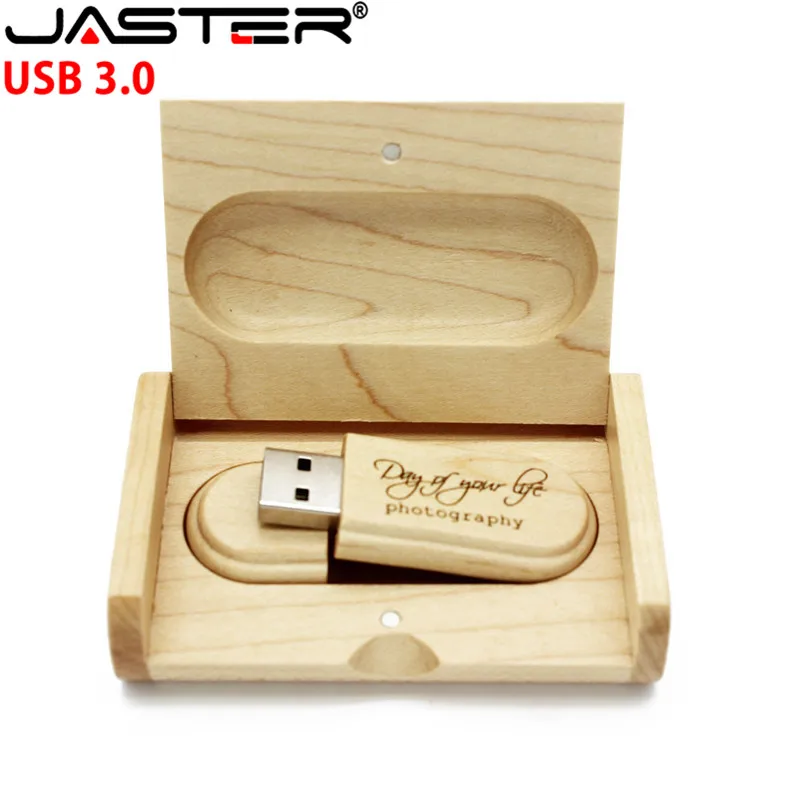 JASTER настраиваемый логотип флеш накопитель USB 3 0 4 ГБ 8 16 32 флешки из кленового