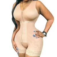 fajas colombianas high compression garment with bra closoure womens shapewear bbl post op surgery supplies skims kim kardashian