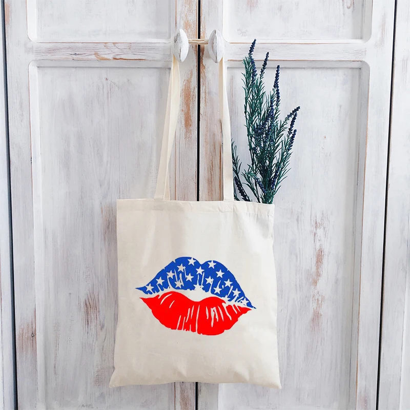 

Lips 4th of July Shirt Women Tops Lips and Stars Graphic Tee 4th of July Lip Vintage Clothes Stars and Stripes Ladies Tops