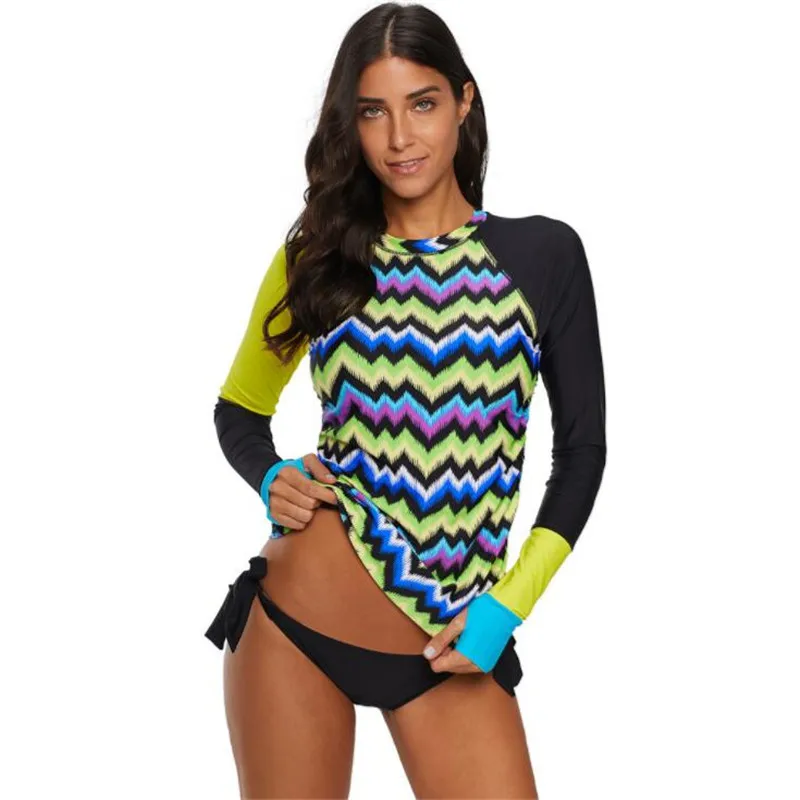 2020 женская рубашка с геометрическим принтом длинными рукавами и боковыми