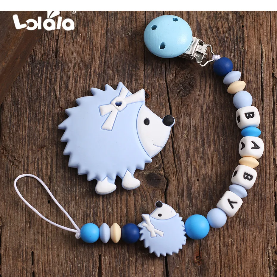 Персонализированный именной детская пустышка на цепочке с прищепкой застёжка