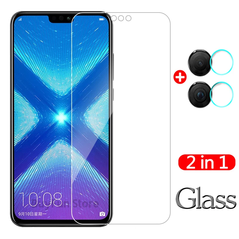 2 в 1 для Huawei Honor 8X закаленное стекло Защита экрана JSN L22 L21 9x 10x lite Защитная пленка