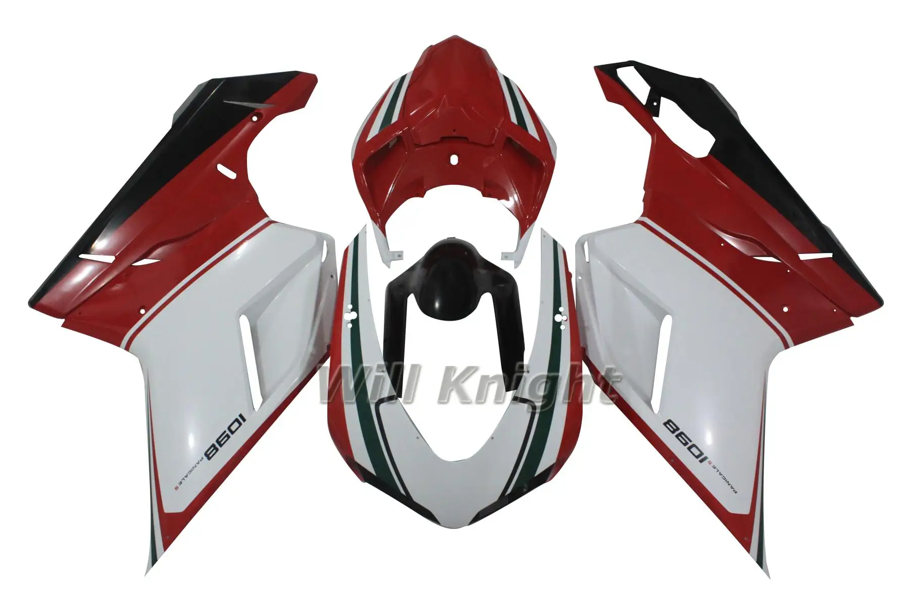 

Корпус из абс крышка для поездок на мотоцикле Ducati 848 1098 1198 год 2007 2008 2009 2010 2011 красный, белый комплекты мотоциклетных обтекателей