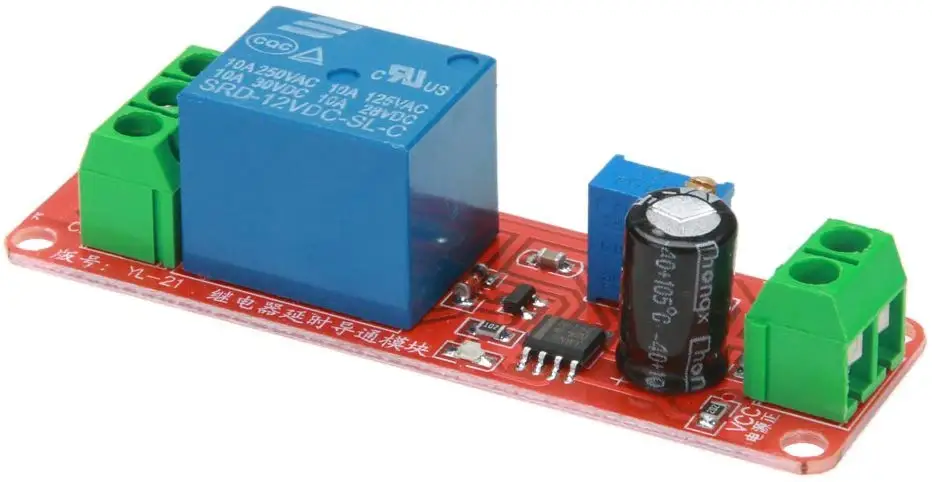 Cuburtas NE555 12V DC Регулируемый 0 10 секунд реле задержки таймера защитный модуль