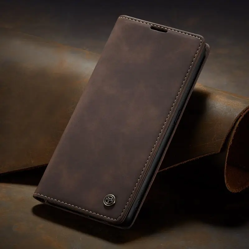 Coffee Case Чехол для samsung Galaxy A80 A 80, чехол-книжка с магнитной застежкой, Роскошный Матовый кожаный бумажник с отделением для карт, чехол для мобильного телефона A90 A 90 - Цвет: Coffee Case