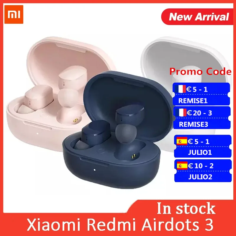 Беспроводные наушники Xiaomi Redmi Airdots 3 Mi True TWS Bluetooth 5 2 умная стереогарнитура с