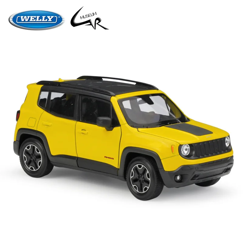 Welly 1:24 модель автомобиля литья под давлением весы Jeep Renegade Trailhawk сплав SUV