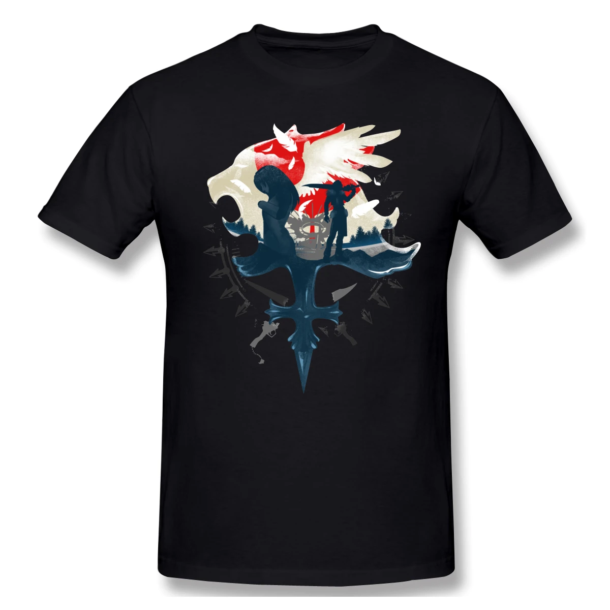 Футболка с круглым вырезом и коротким рукавом в стиле ретро | Мужская одежда