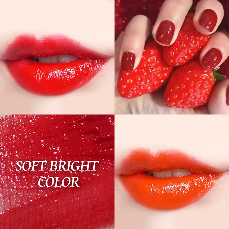 6 цветов глазурь для губ темно-красный матовый Блестящий перламутровый эффект