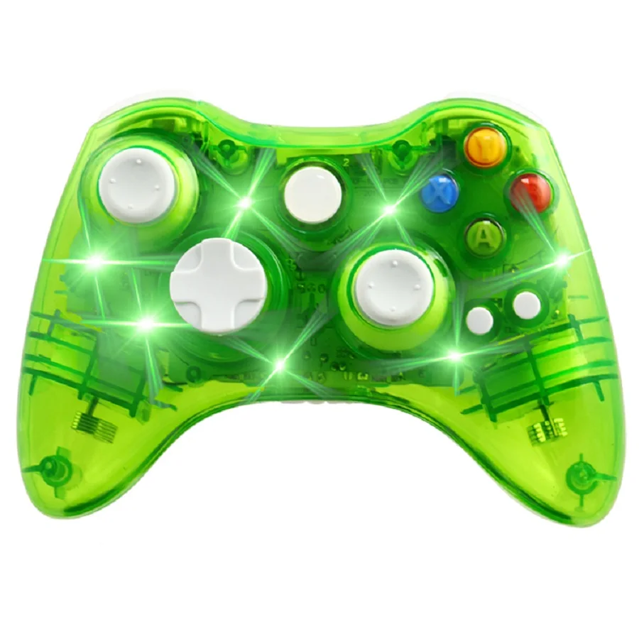 Беспроводной контроллер для Microsoft Xbox 360 консоль совместимый ПК Windows7/8/10 прозрачный