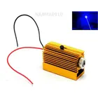 Фокусируемый синий лазерный модуль 450нм 50 мВт диодные огни 12x40 мм Вт 12 мм радиатор