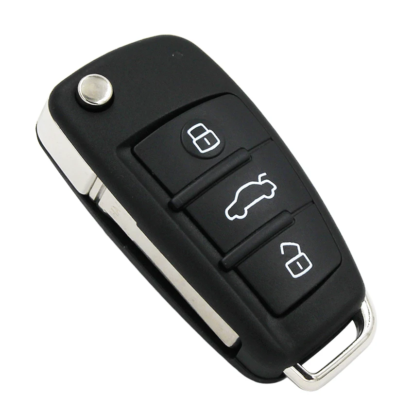 3 кнопки Складной флип дистанционный ключ брелок от машины 315 МГц или 433 ID48 чип HU66