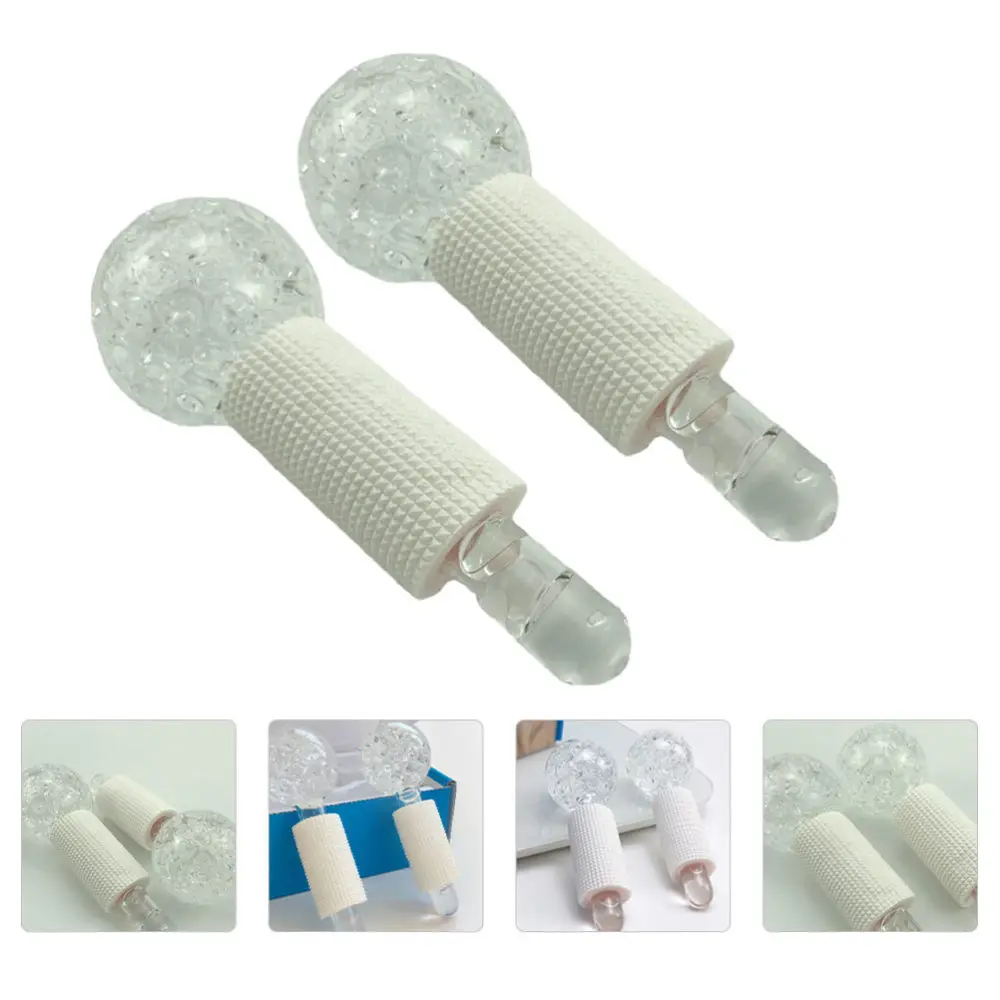 

1Pair Spherical Facial Massagers Girl Beauty Massager Roller Balls Face Massagers