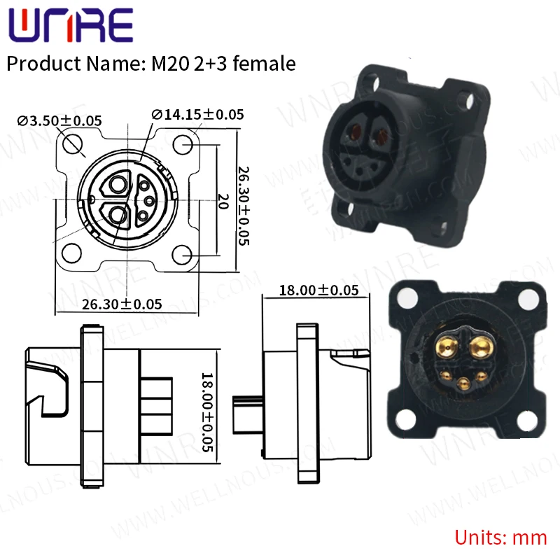 M20 Electric Bike Charging Port Female and Male Charging/Discharging Socket Waterproof Plug With Cable Wire | Обустройство дома
