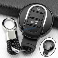 car key case cover fob shell chain for mini cooper countryman clubman s one hatchback convertible black