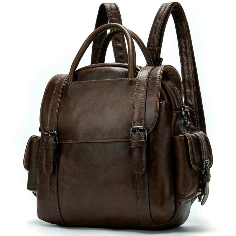 Новый рюкзак из 2020 натуральной кожи унисекс высококачественный Роскошный