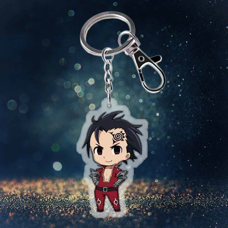 Брелок для ключей с японским аниме Семь смертных грехов акриловый мужчин и
