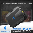Цифро-аналоговый аудио преобразователь Bluetooth 5,0 оптический Toslink коаксиальный сигнал в RCA RL аудио декодер SPDIF ATV DAC усилитель