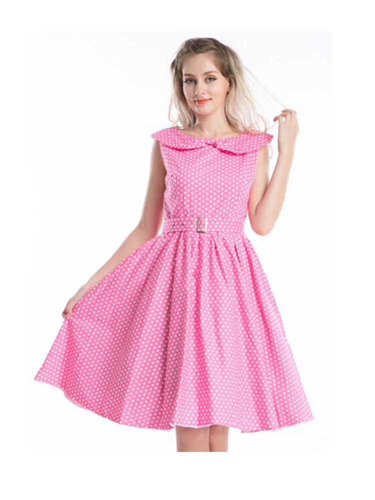 Распродажа винтажное розовое платье для выпускного вечера в стиле рокабилли 50 х
